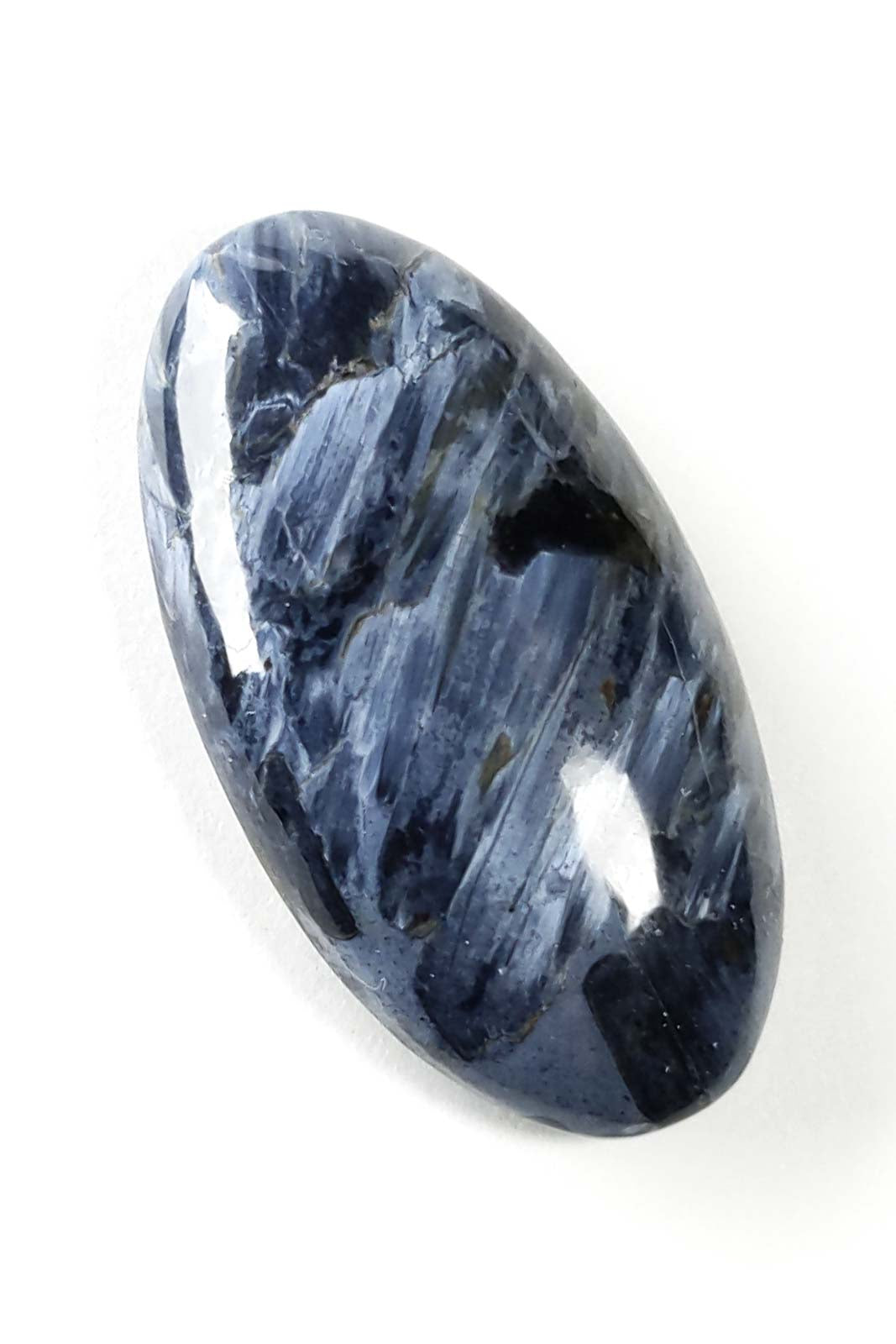 Pietersite Oval Cabochon with Blue-White Chatoyancy 35mm 9g