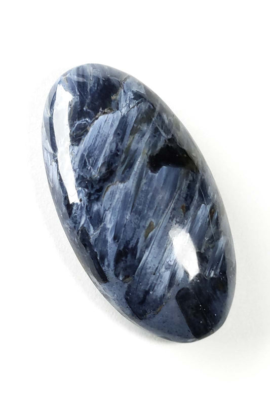 Pietersite Oval Cabochon with Blue-White Chatoyancy 35mm 9g