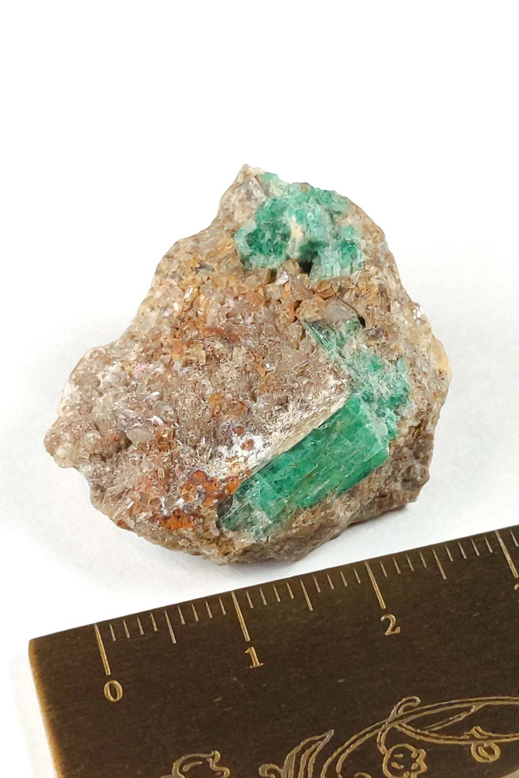 Panjshir Emerald Crystal on Matrix 30mm 11.6g