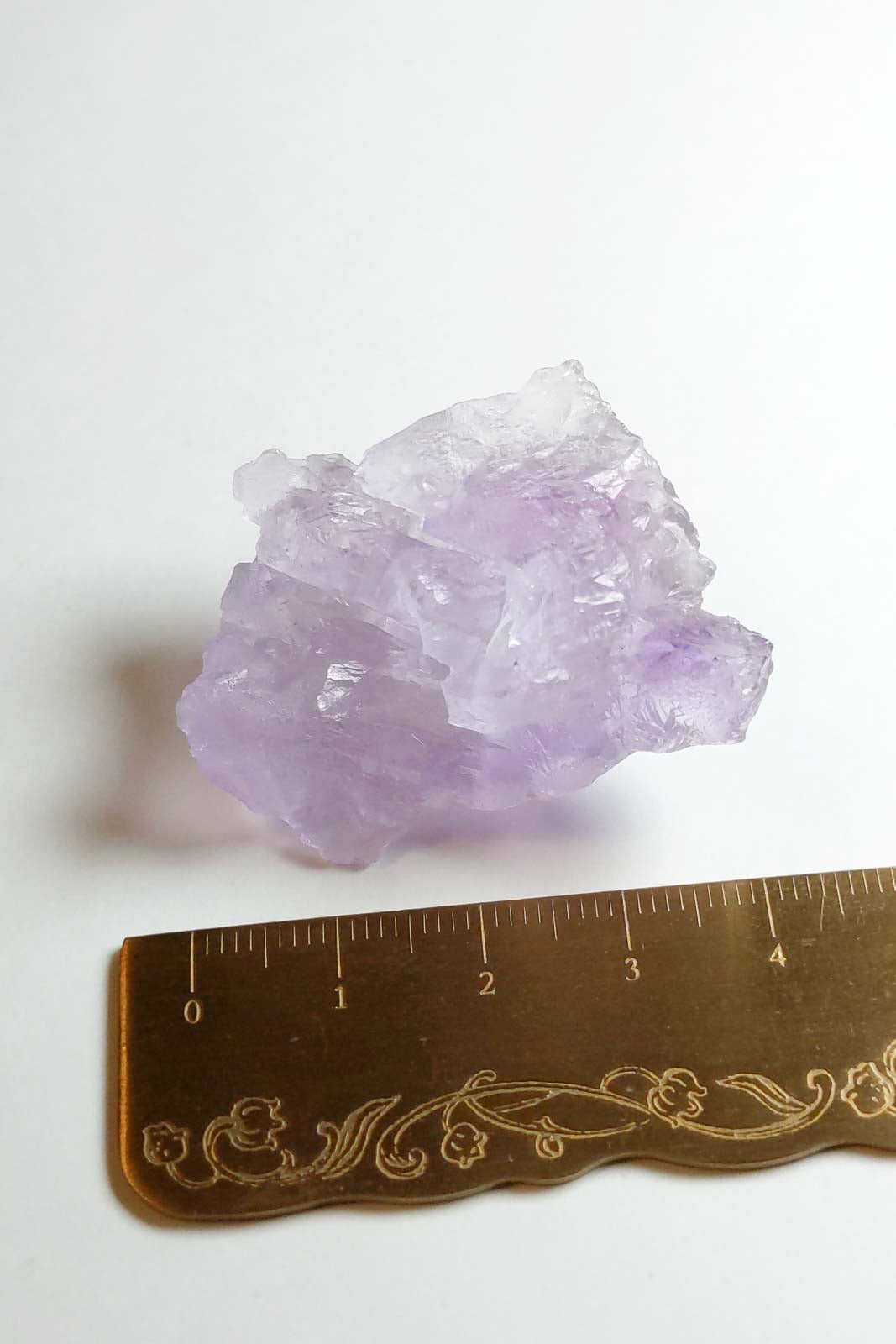 Pale Lilac Etched Amethyst from Brazil 40mm 21g
