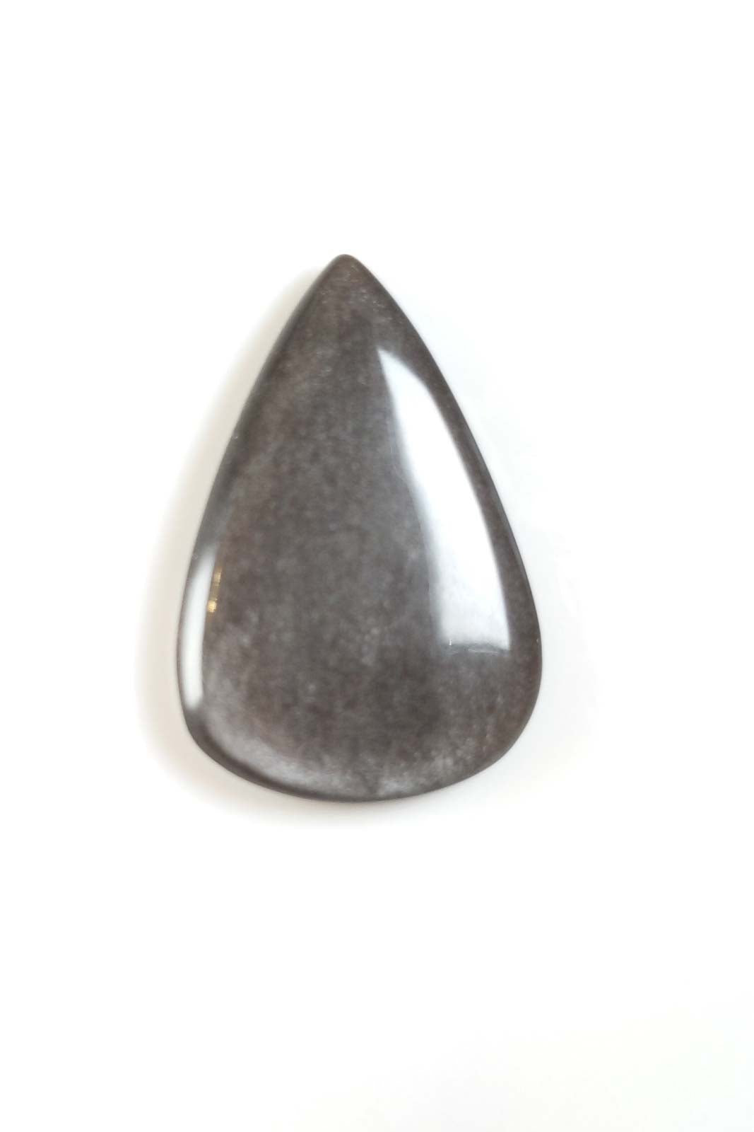 Silver Obsidian Polished Tear Shaped - Mexico 33mm 4.77g