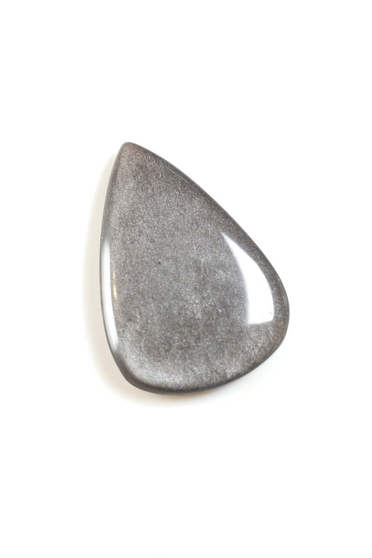Silver Obsidian Polished Tear Shaped - Mexico 33mm 4.77g
