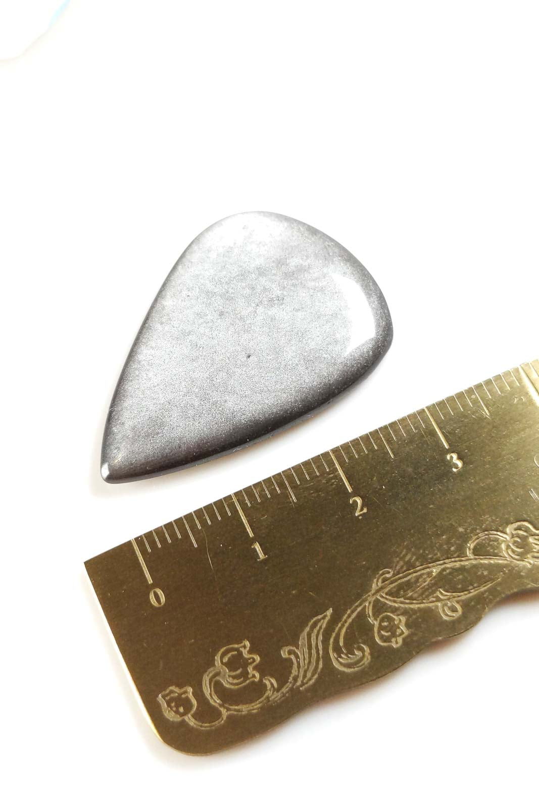 Silver Obsidian Polished Tear Shaped - Mexico 33mm 4.77g