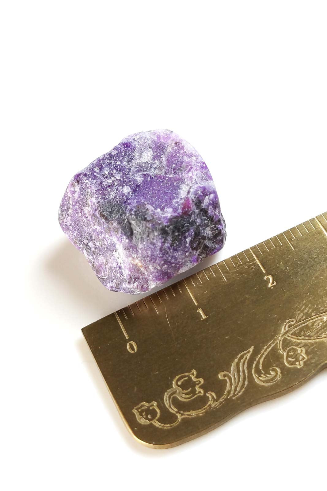 Violet Sugilite with White Granular Pattern 23mm 7.8g