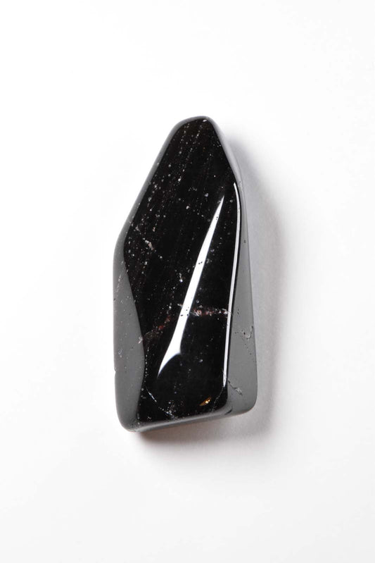 Black Smoky Quartz Polished Pebble 64mm 58g