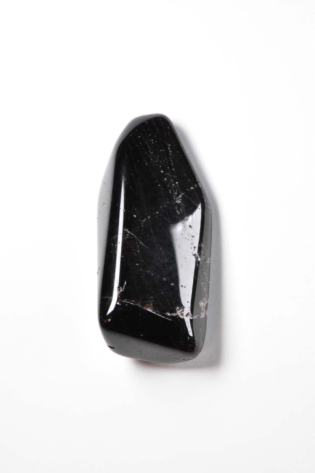 Black Smoky Quartz Polished Pebble 64mm 58g