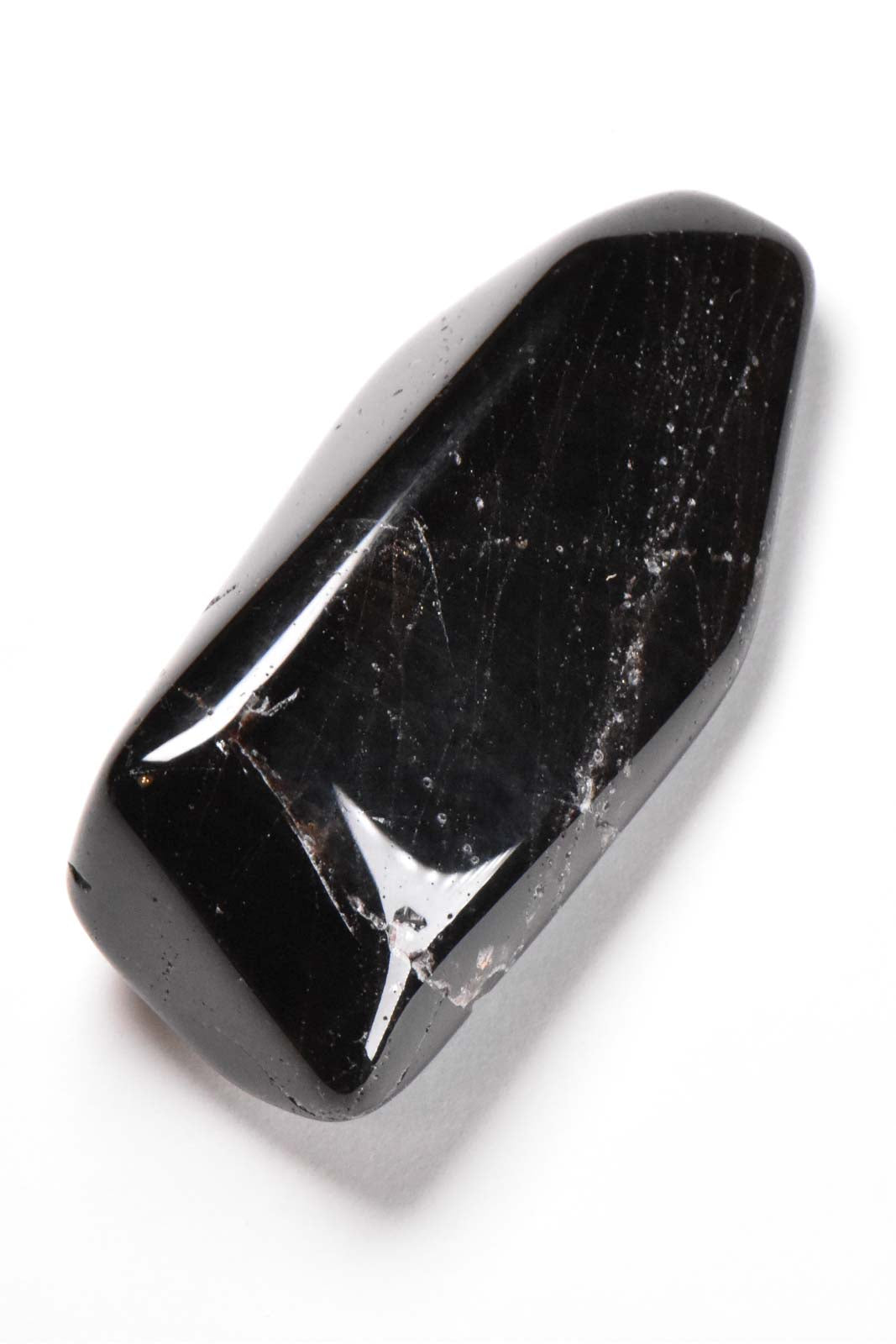 Black Smoky Quartz Polished Pebble 64mm 58g