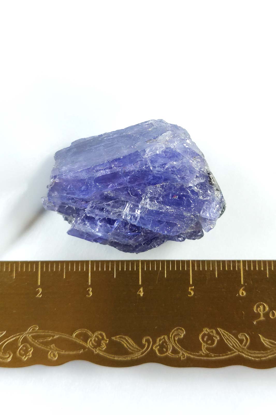 Hydrangea Blue-Violet Tanzanite Rough from Merelani Hills 37mm 22g