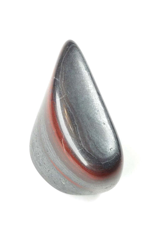Banded Hematite & Jasper — Polished Teardrop 46mm 46g