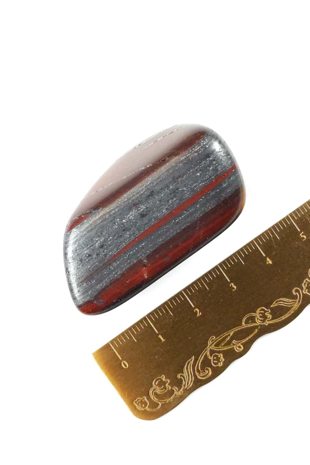 Banded Hematite & Jasper — Polished Teardrop 46mm 46g