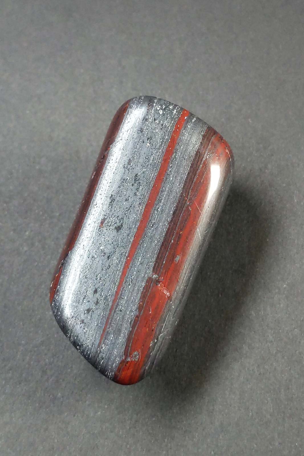 Banded Hematite & Jasper — Polished Teardrop 46mm 46g