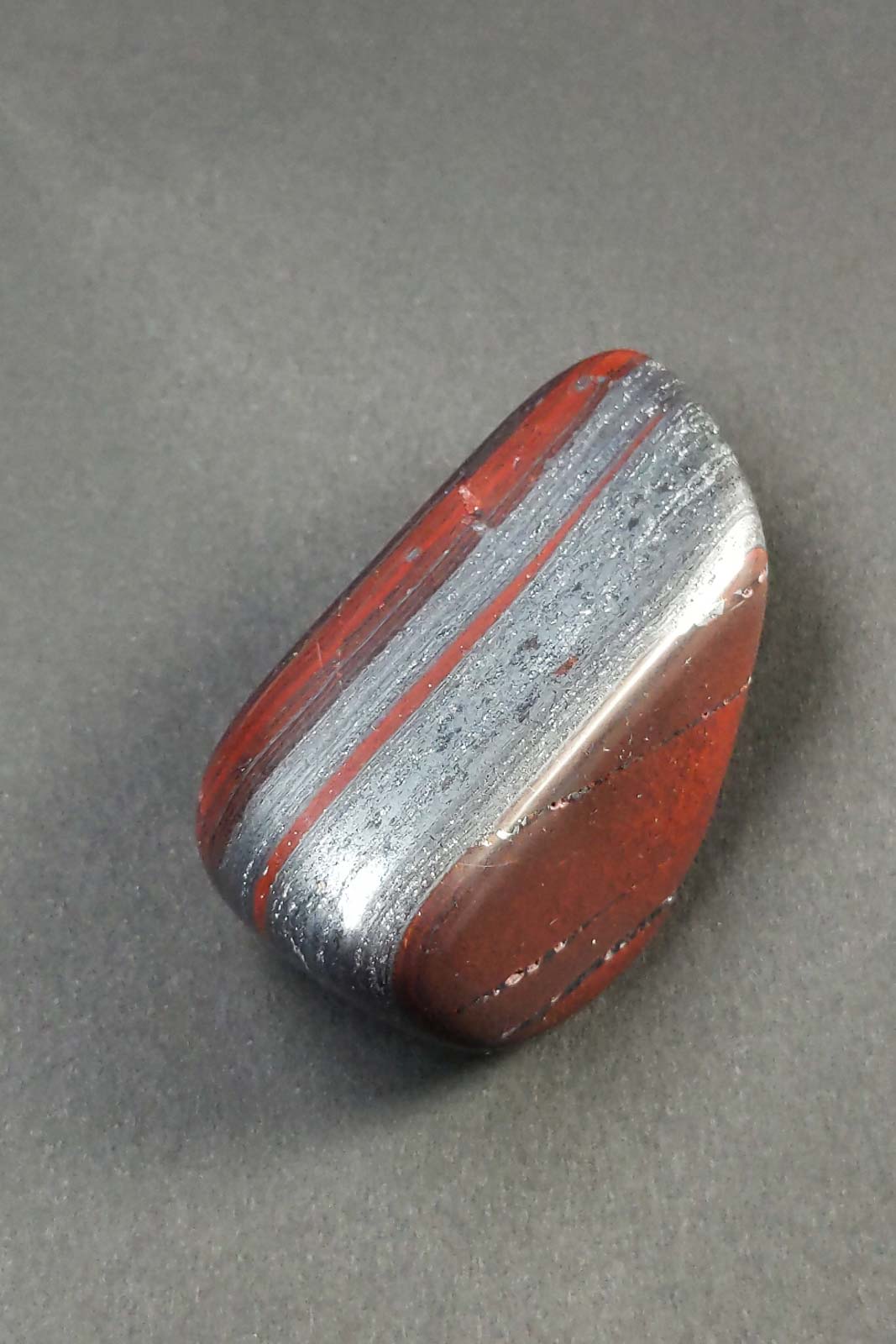 Banded Hematite & Jasper — Polished Teardrop 46mm 46g