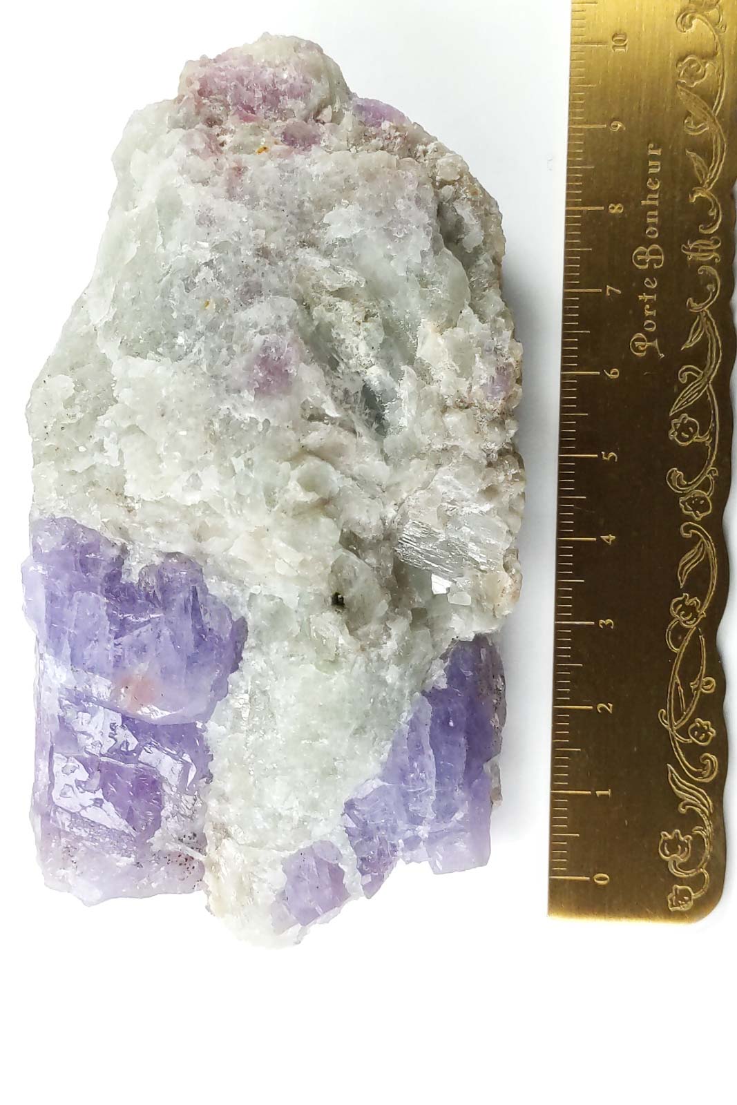 Pale Lilac Hackmanite on White Matrix 105mm 204g