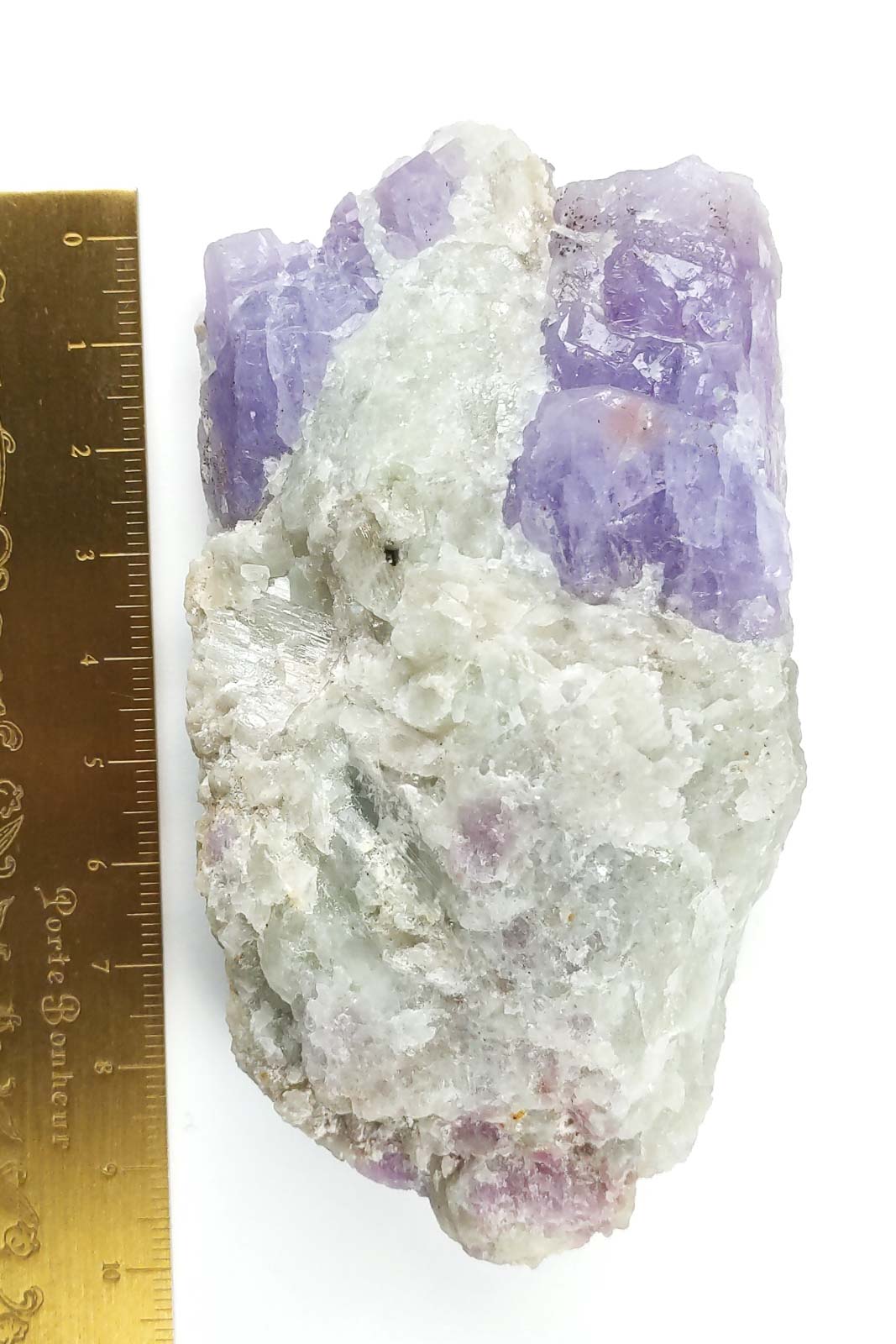 Pale Lilac Hackmanite on White Matrix 105mm 204g