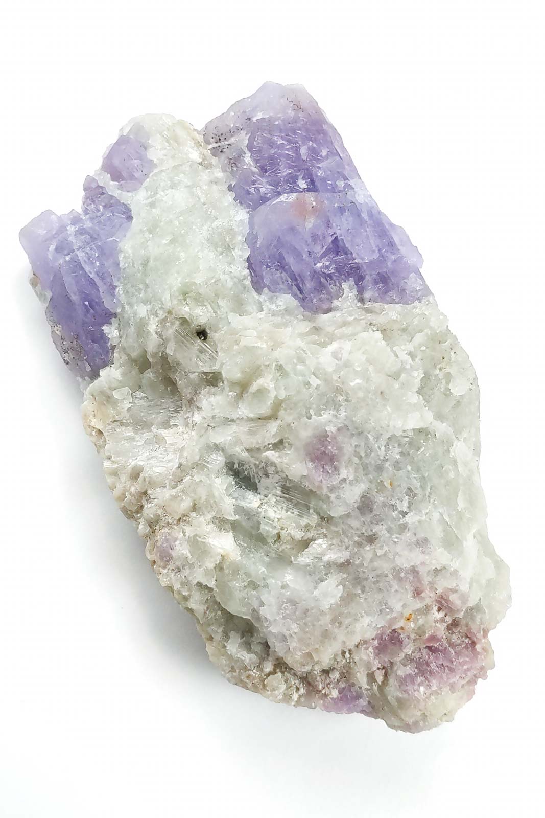 Pale Lilac Hackmanite on White Matrix 105mm 204g