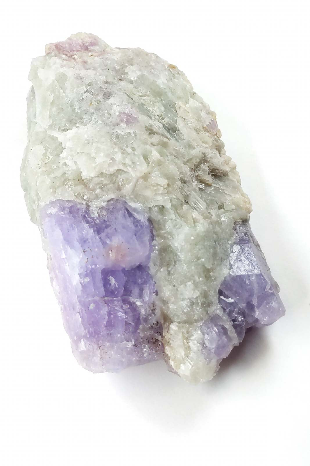 Pale Lilac Hackmanite on White Matrix 105mm 204g