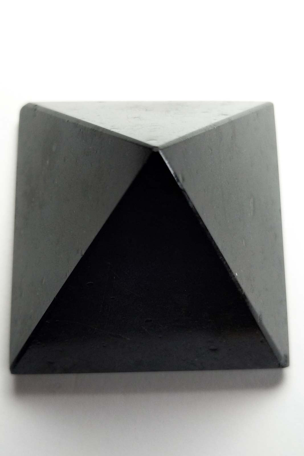 Polished Black Tourmaline Pyramid 54mm 153g