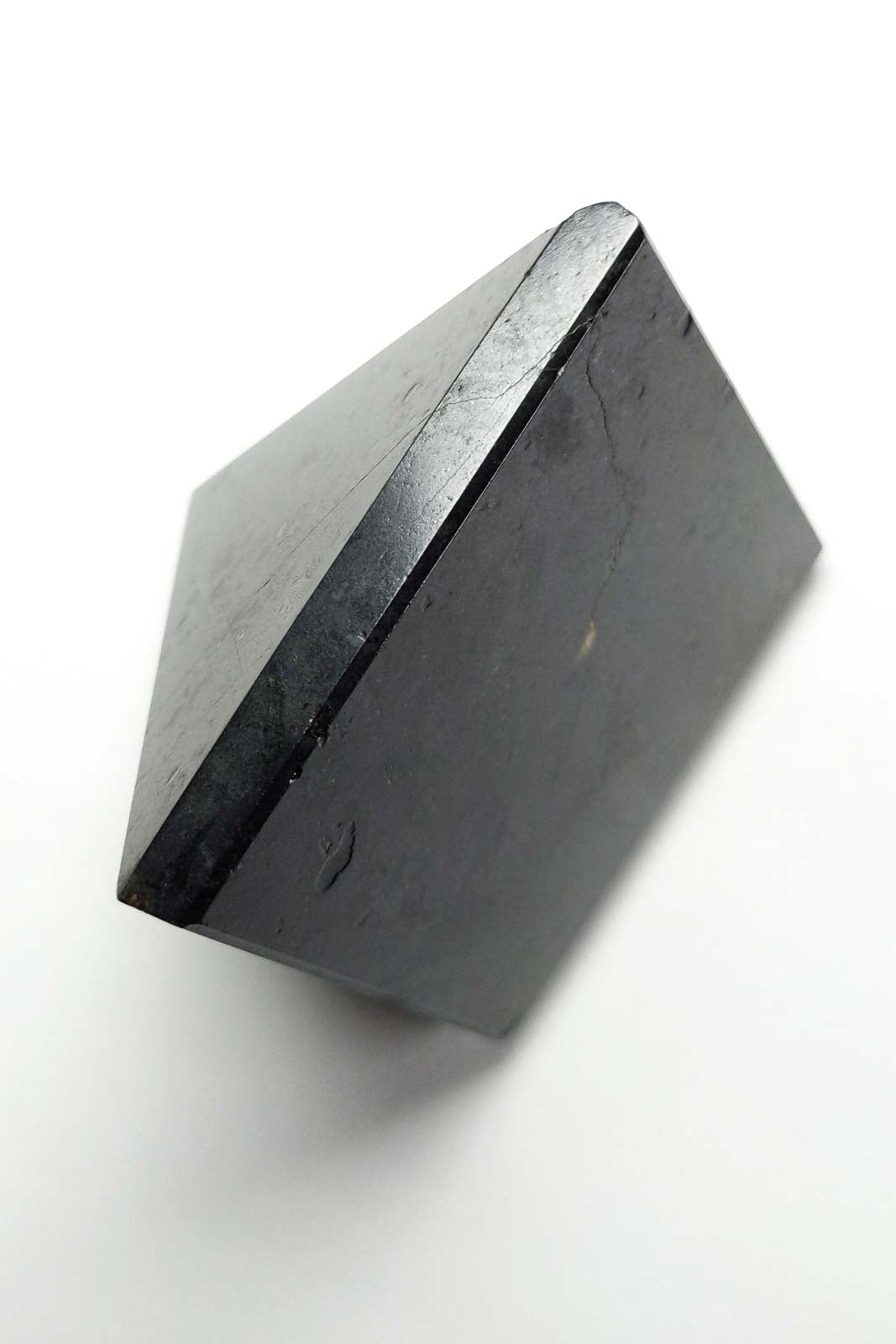 Polished Black Tourmaline Pyramid 54mm 153g
