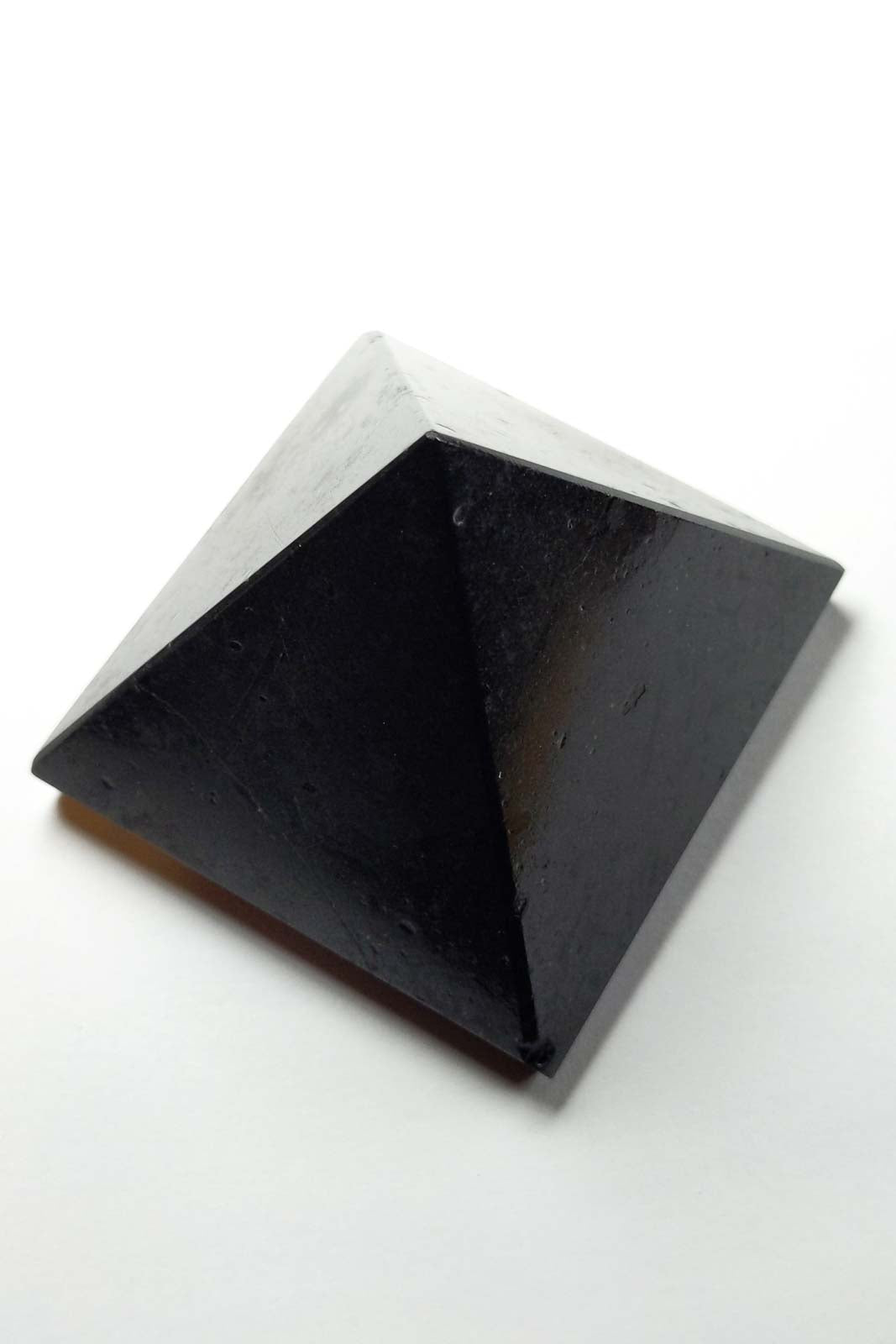 Polished Black Tourmaline Pyramid 54mm 153g