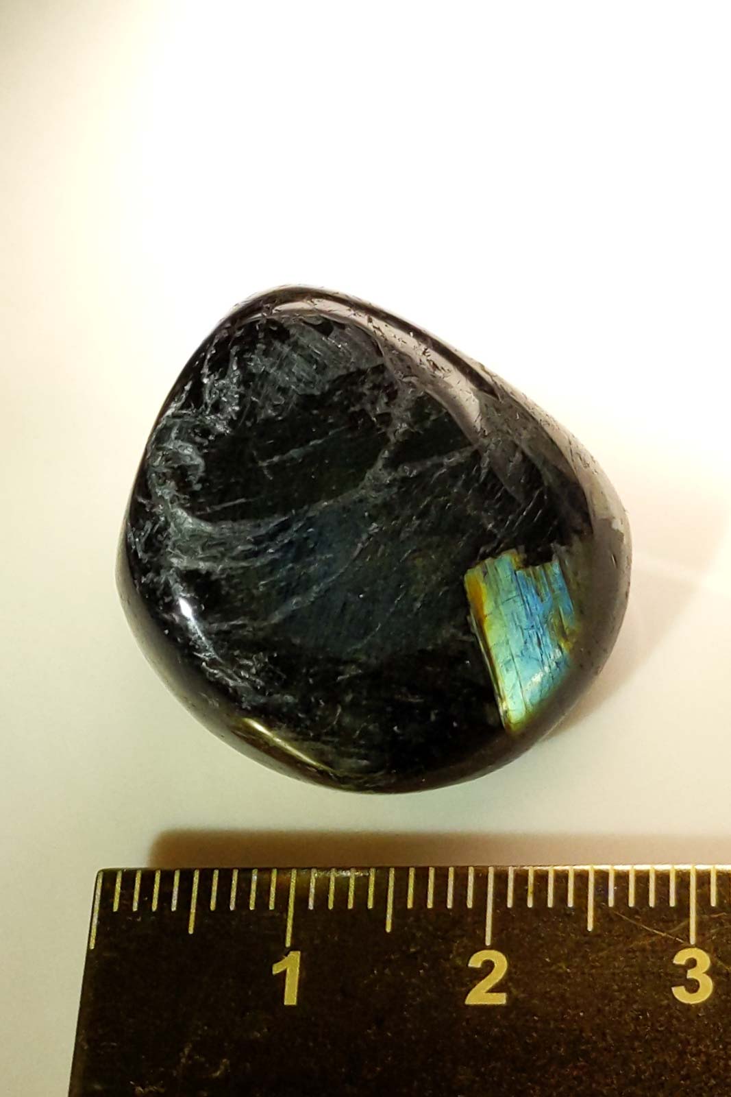 Nuuk Nuummite Polished Pebble - Greenland 26mm 22g