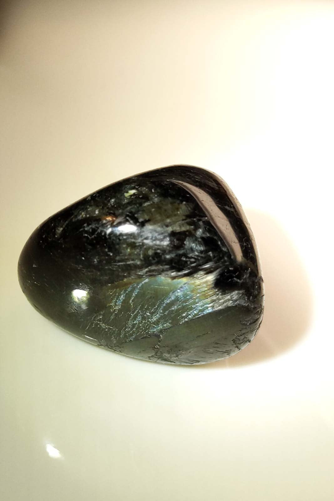 Nuuk Nuummite Polished Pebble - Greenland 26mm 22g