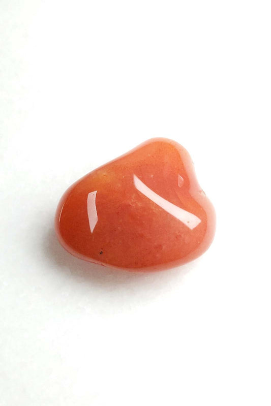 Vivid Orange Botswana Carnelian Pebble 28mm 13g