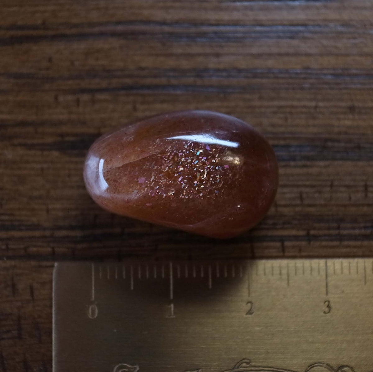 Starry Aventurescence Polished Oligoclase Sunstone 24mm 6.2g