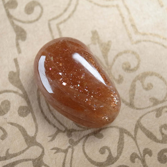 Starry Aventurescence Polished Oligoclase Sunstone 24mm 6.2g