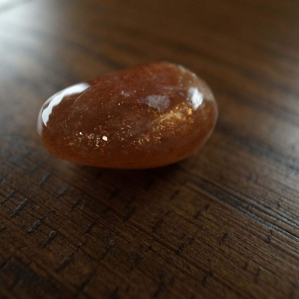 Starry Aventurescence Polished Oligoclase Sunstone 24mm 6.2g